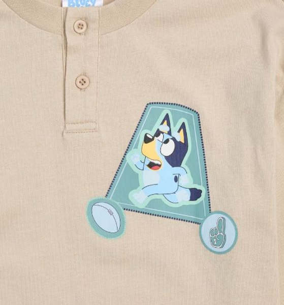 Bluey Boys Long Sleeve Beige Top