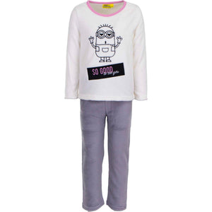 Girls Minions Coral Fleece Pyjamas Age 10