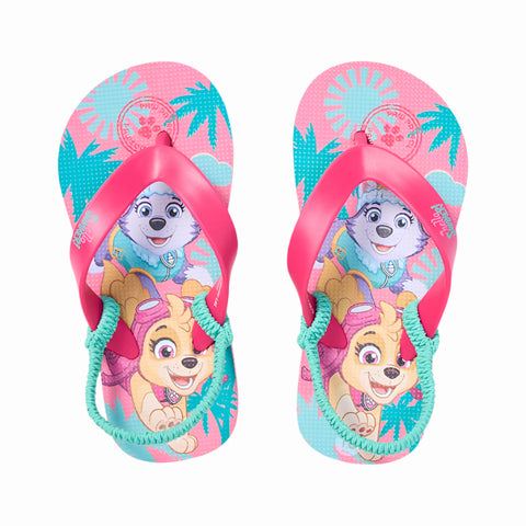 Girls Paw Patrol Pink Thongs Jnr 6 (2-3yrs)