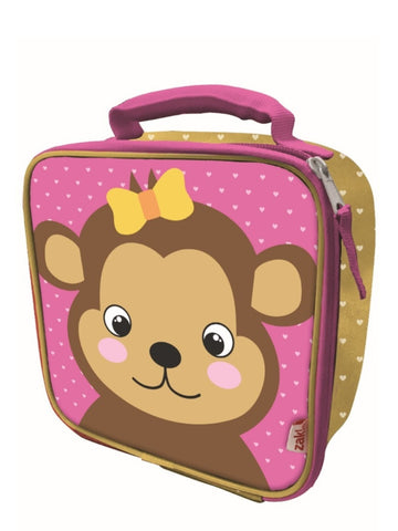 Monkey Insulated Square Lunch Bag 19x19x7.5cm