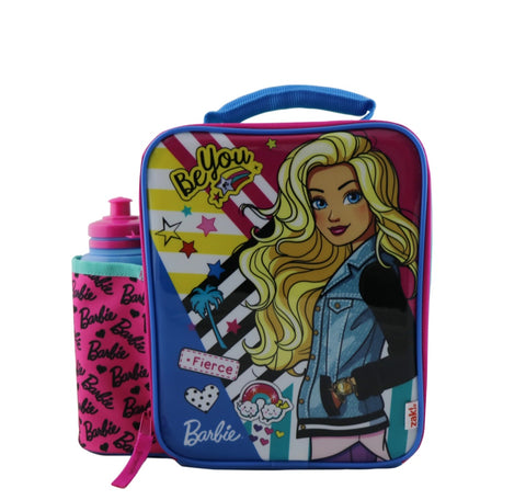 Barbie Insulated Lunch Bag 24x19x9cm & Bottle 400ml