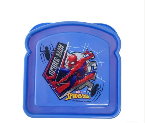 Spiderman Sandwich Lunch Box x 2 15x15x5cm