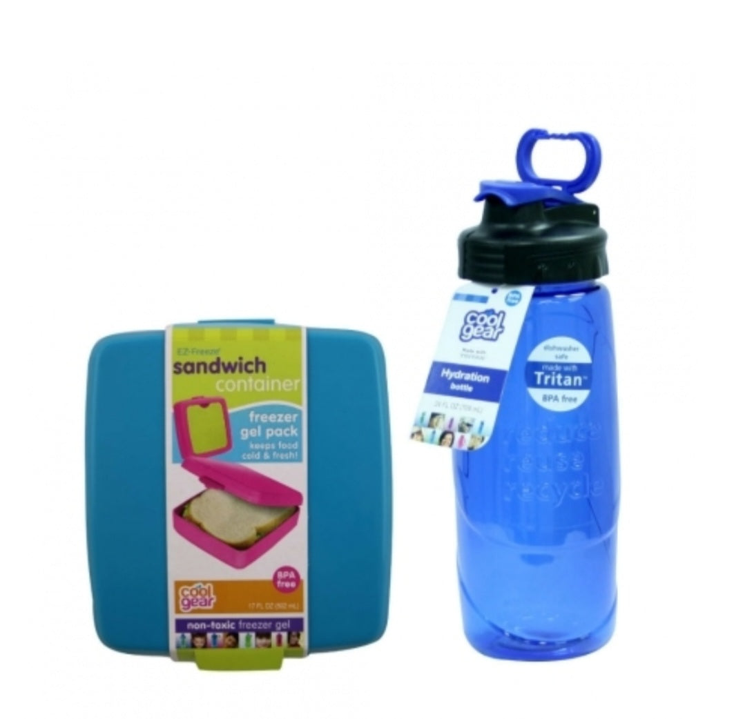 Bottle 709ml & Sandwich Pack with Ice Block