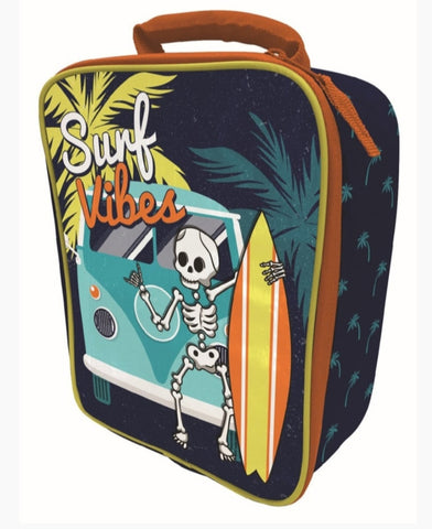 Surf Vibes Skeleton Lunch Insulated Bag 25.5x19x9cm