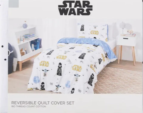 Star Wars Reversible Quilt Cover - Single