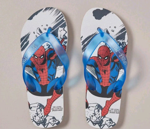 Boys Spider-Man Thongs Size 8 Jnr (3-4yrs)