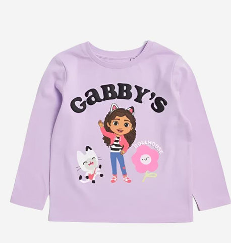 Girls Gabby's Dollhouse Lilac L/S T Shirt