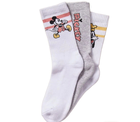 Girls Mickey Mouse Socks Pack 3 Size 13/3