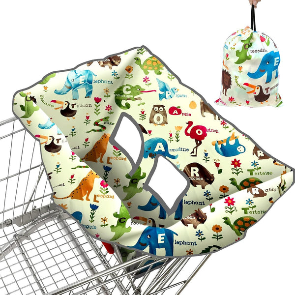 Baby Shopping Cart and Highchair Cover with Carry Bag