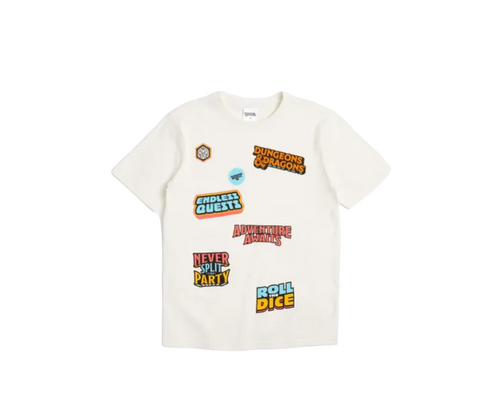 Boys Dungeons & Dragons Cream T Shirt Size 7