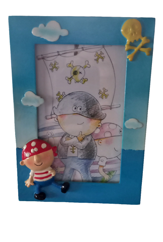 Kids Pirate Photo Frame 4x6