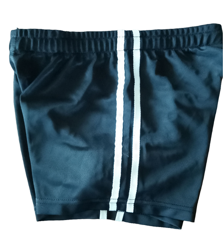Boys Black Stripe Shorts