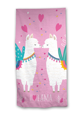 Girls Pink Beach Towel