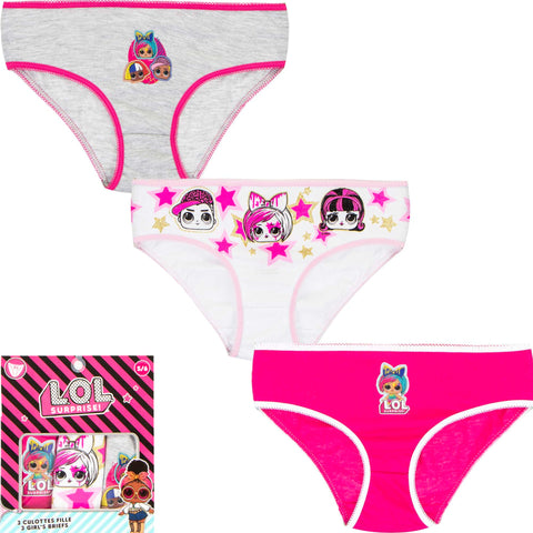 Girls LOL Surprise Briefs 3 Pack Glamgirl