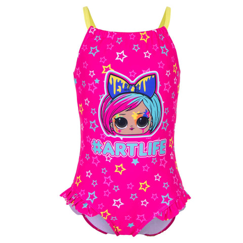 Girls LOL Surprise Artlife Swimsuit Size 9