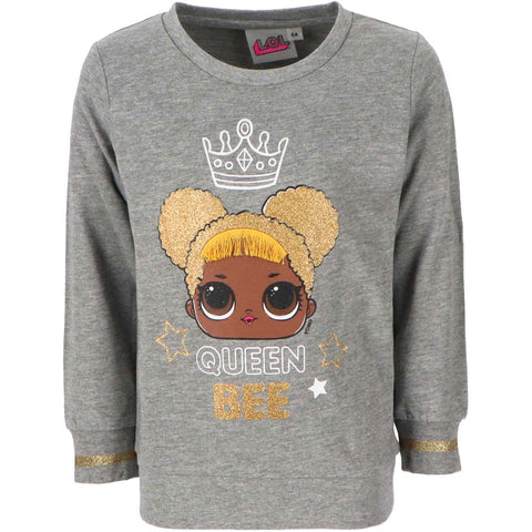 Girls LOL Queen Bee Grey Sweatshirt