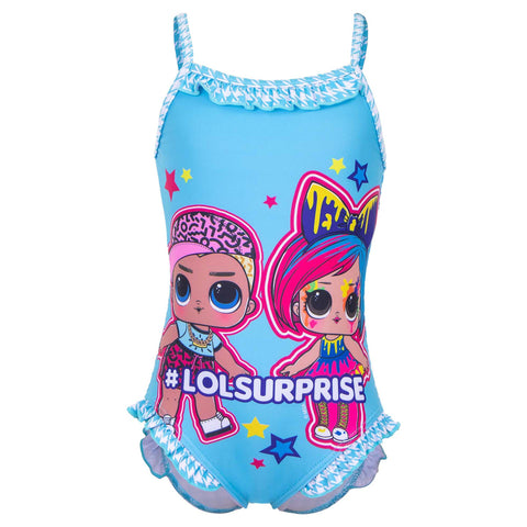 Girls LOL Surprise Blue Swimsuit