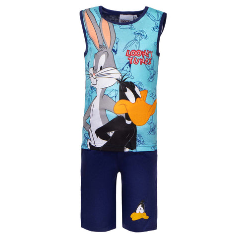 Boys Bugs & Daffy Duck Pyjama Singlet & Short Set