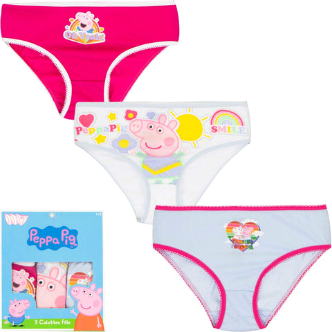 Girls Peppa Pig Briefs 3 Pack Size 6/8 Years