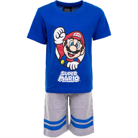 Boys Super Mario Short Pyjamas - Size 4